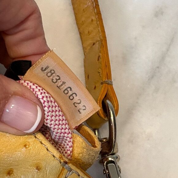 DOONEY & BOURKE Bag Purse Handbag Leather Ostrich Shoulder Bag Hobo Pocketbook - Picture 14 of 16